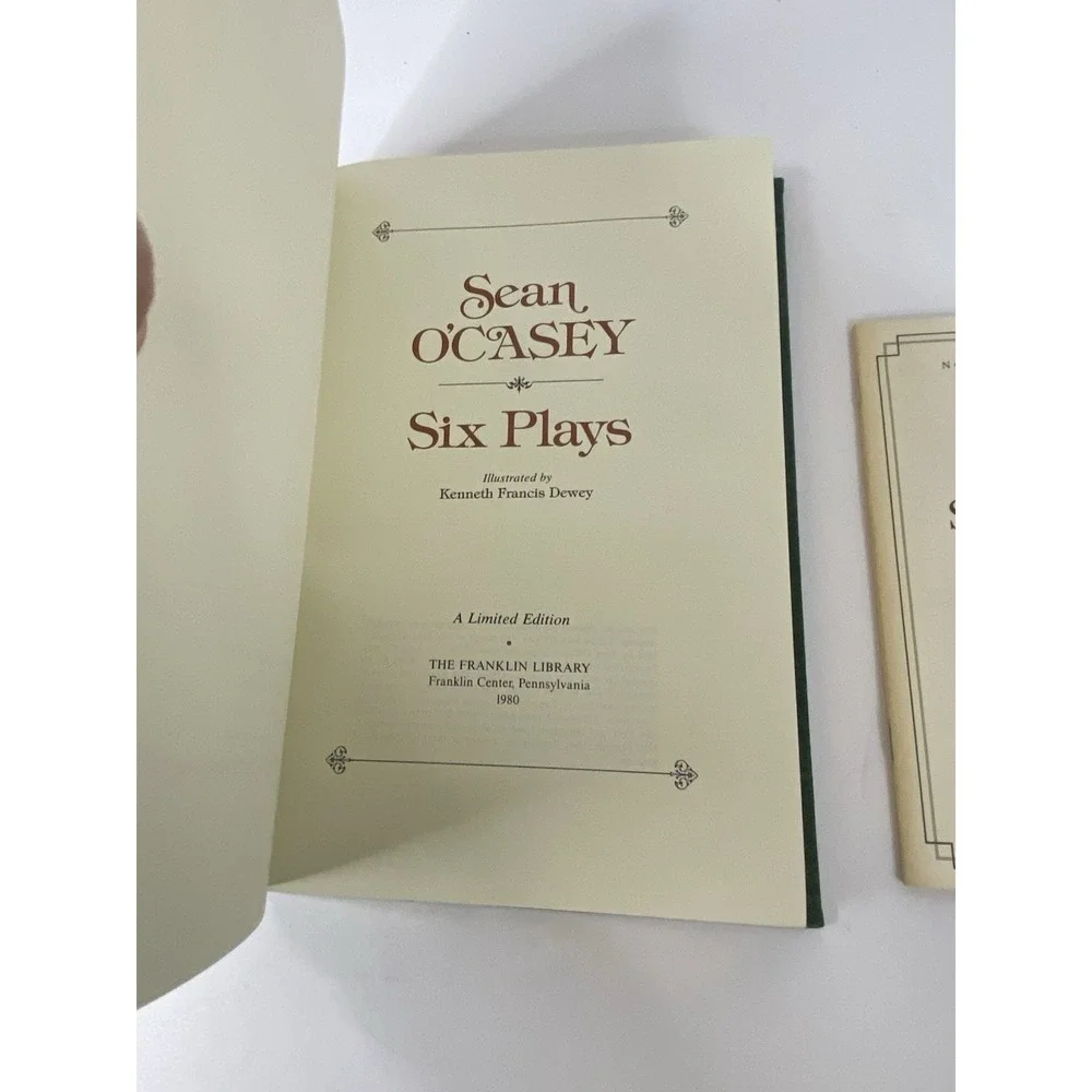 Sean O'Casey Six Plays‎ Franklin Library Limited Edition 1980